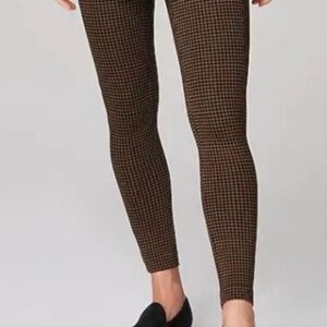 SHOSHO brown houndstooth leggings S/M
